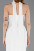 Partykleid Midi Weiß ABK2593