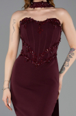 Partykleid Midi Kirschrot ABK2593