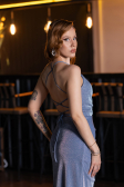 Abschlusskleid Lang Indigo ABU6008