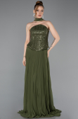 Abendkleid Lang Chiffon Khaki ABU6011
