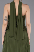 Abendkleid Lang Chiffon Khaki ABU6011