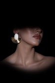 Ohrschmuck Perlmutt-Gold DF1034