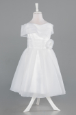 Abendkleid für Kinder Kurz Weiß ABK2565