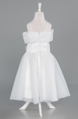 Abendkleid für Kinder Kurz Weiß ABK2565