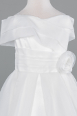 Abendkleid für Kinder Kurz Weiß ABK2565