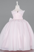 Brautkleid für Kinder Lang Satin Puder ABG175