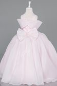 Brautkleid für Kinder Lang Satin Puder ABG175