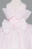 Brautkleid für Kinder Lang Satin Puder ABG175