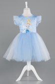 Abendkleid für Kinder Kurz Blau ABK2576
