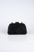 Schwarz Abendtasche Verputz SH839