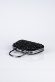 Schwarz Abendtasche Verputz SH839