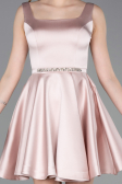 Partykleid Kurz Satin Puder ABK2606