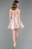 Partykleid Kurz Satin Puder ABK2606