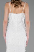 Standesamtkleid Lang Spitze Weiß ABU6040