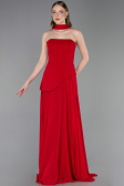 Abschlusskleid Lang Chiffon Rot ABU6042