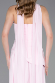 Abschlusskleid Lang Chiffon Puder ABU6042