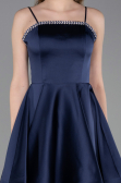 Partykleid Kurz Satin Marineblau ABK2603