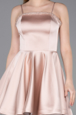 Partykleid Kurz Satin Puder ABK2603