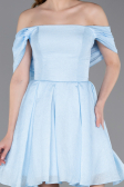 Partykleid Kurz Eisblau ABK2604
