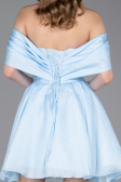 Partykleid Kurz Eisblau ABK2604
