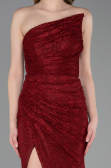Abendkleid Lang Spitze Weinrot ABU6050