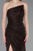Abendkleid Lang Spitze Braun ABU6050