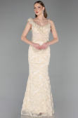 Abendkleid Lang Beige ABU6059