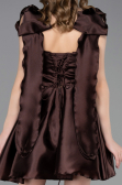 Partykleid Kurz Satin Braun ABK2607