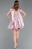 Partykleid Kurz Satin Puder ABK2607