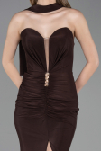 Abschlusskleid Lang Braun ABU6051