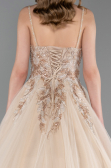 Designer Abendkleid Lang Gold ABU6010