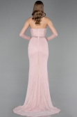 Standesamtkleid Lang Spitze Puder ABU6060