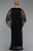 Abendkleid in Übergröße Lang Spitze Schwarz ABU6065