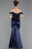 Abendkleid Lang Marineblau ABU6078