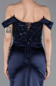 Abendkleid Lang Marineblau ABU6078