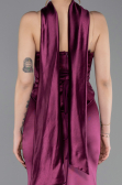 Abschlusskleid Lang Pflaume ABU6079