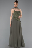 Abendkleid Lang Chiffon Khaki ABU6081