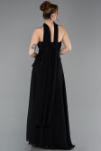 Abendkleid Lang Chiffon Schwarz ABU6081