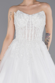 Hochzeitskleider Lang Weiß ABG188