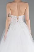 Hochzeitskleider Lang Weiß ABG188
