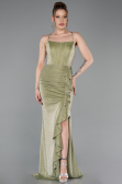 Abschlusskleid Lang Öl Grün ABU6082