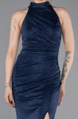 Abendkleid Lang Marineblau ABU6083