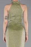 Abendkleid Lang Öl Grün ABU6083