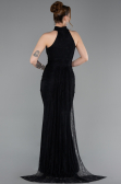 Abendkleid Lang Spitze Schwarz ABU6084