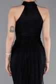 Abendkleid Lang Spitze Schwarz ABU6084
