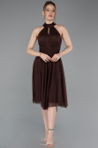 Partykleid Kurz Braun ABK2612