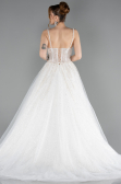 Hochzeitskleider Lang Weiß ABG191