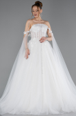 Hochzeitskleider Lang Weiß ABG192