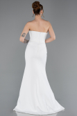 Abendkleid Lang Weiß ABU5568