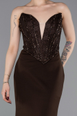 Braun Abendkleid Lang ABU5568